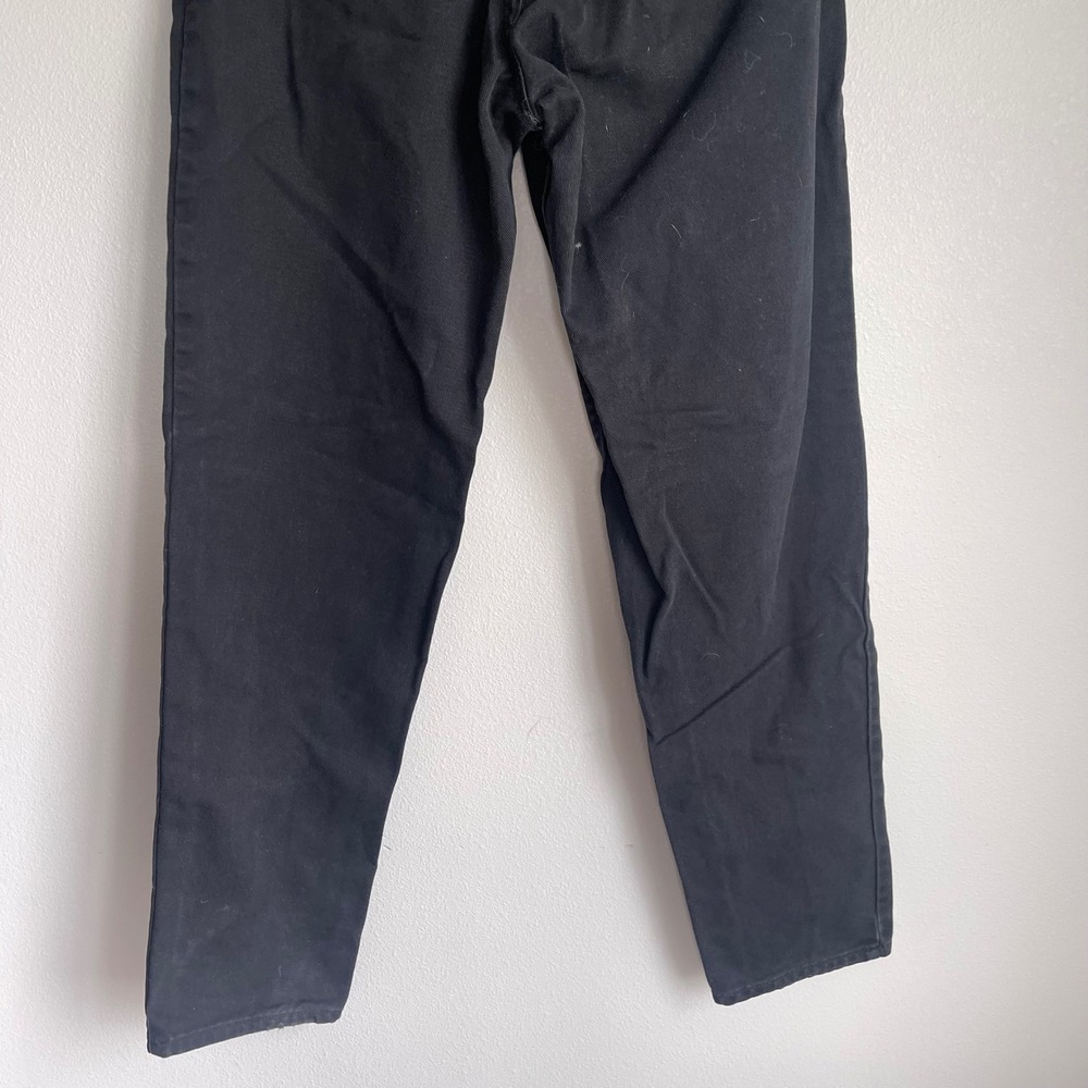 Vintage Eddie Bauer High-Waist‎ Straight Tapered Leg Black Jeans Size 12 - Picture 8 of 9